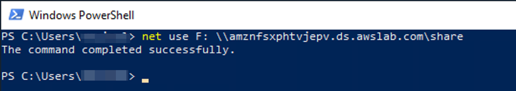 Mount the file system