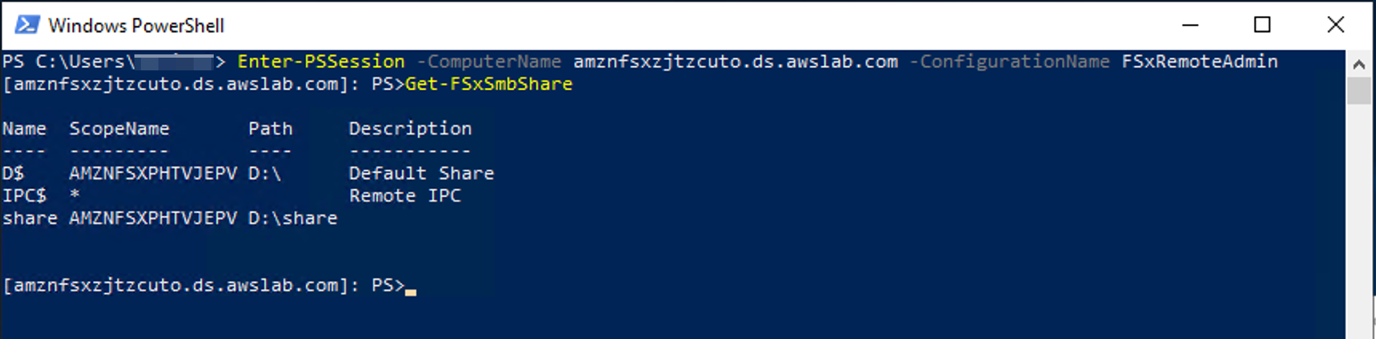 Test with remote management on PowerShell