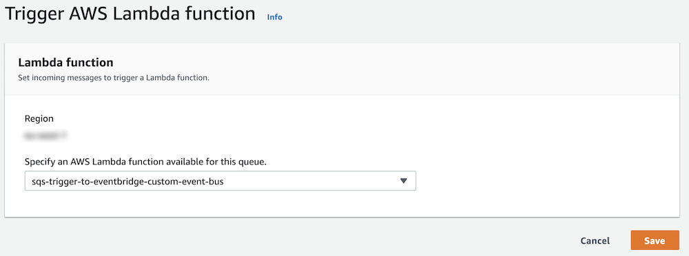 Choose the relevant function from the list and click Save.