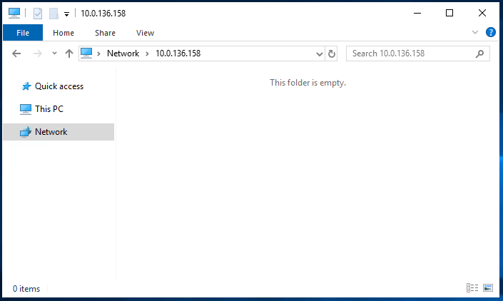 Here is an example of the File Gateway that has the SMB file shares visible option disabled (default).