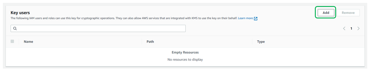 Scroll down to Key users and choose Add.