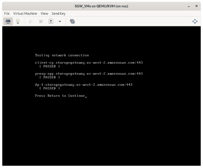 Have a browse around the options, in particular the Test Network Connectivity option, to confirm all looks well.