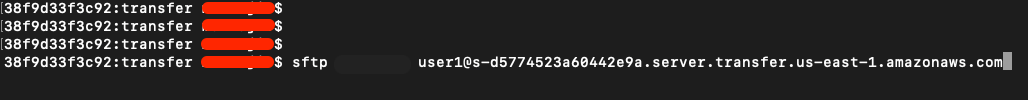 Use this command to connect to the server – provide the password as configured in the Secrets Manager key-value pair