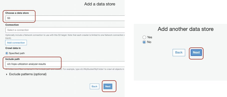 Choosing your data store (Amazon S3) - only adding one data store for this example.