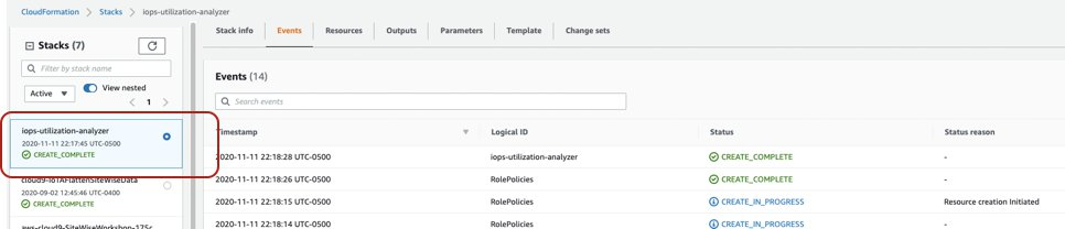 The CloudFormation template may take a few minutes to complete execution and deploying the resources