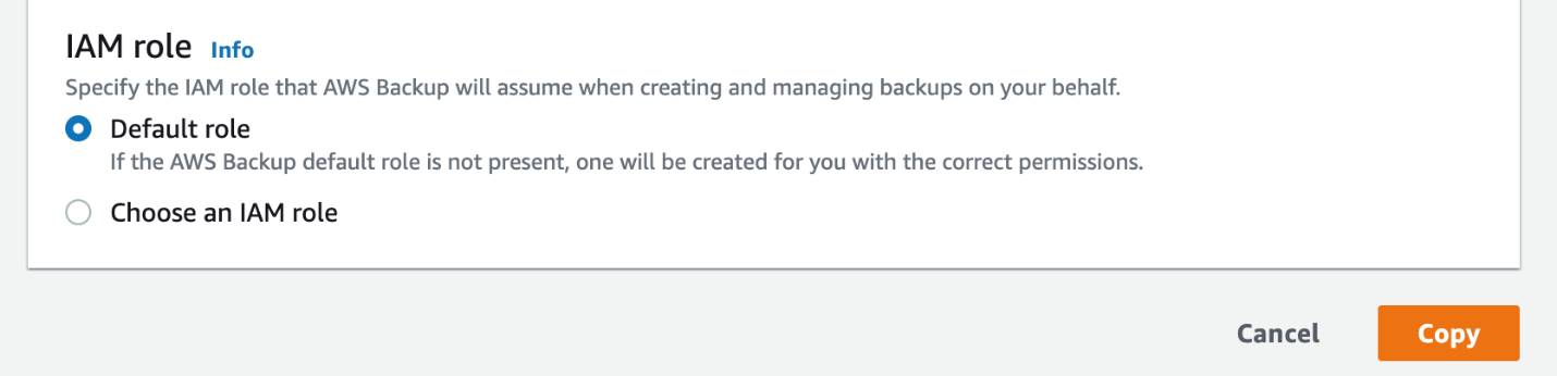 Choose an IAM role and choose the IAM role that has access to the resources and has trust relationship between the accounts