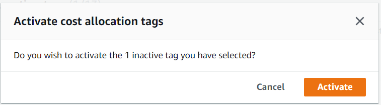 Activate cost allocation tags in the AWS Billing and Cost Management dashboard (2)