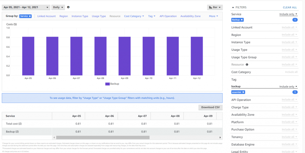 View costs by tag in AWS Cost Explorer
