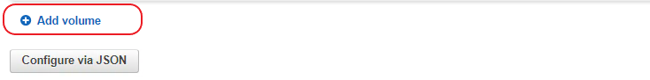 Volumes section and click Add volume