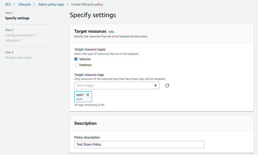 Creating your Lifecycle Policy in the AWS Management Console