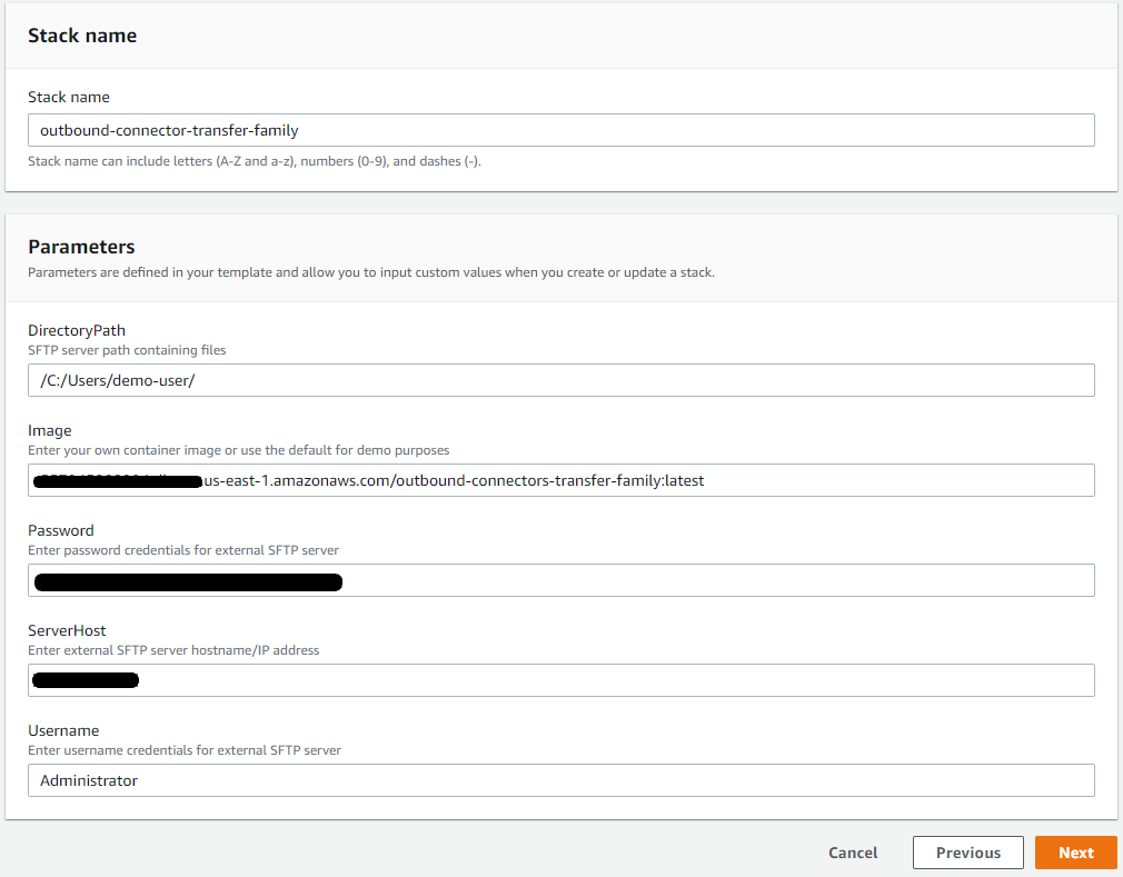 Deploying the CloudFormation template