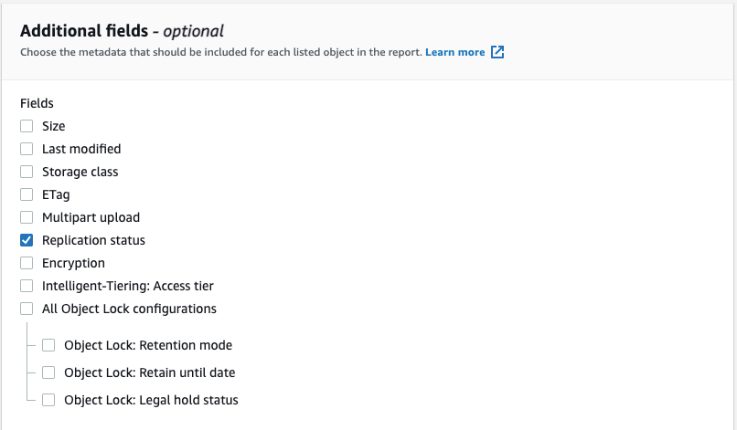 Generate S3 Inventory for S3 buckets - configuration 3