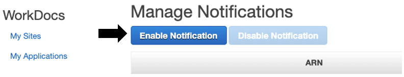 Select Enable Notification