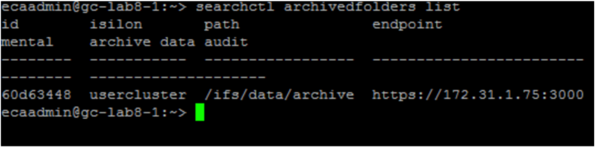 Figure 3 - How to list all backup folders (1)