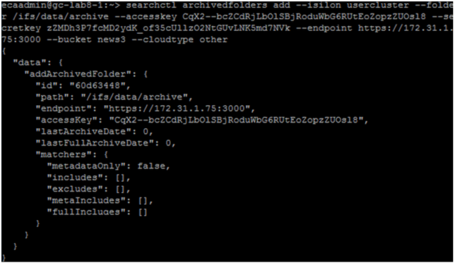 Once you’ve set up the source and target, add folders to a backup via the CLI (1)