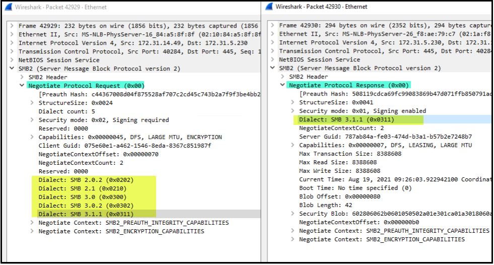 AWS Lambda function sending a “Negotiate Protocol Request” to a Windows 2019 file server on Amazon EC2
