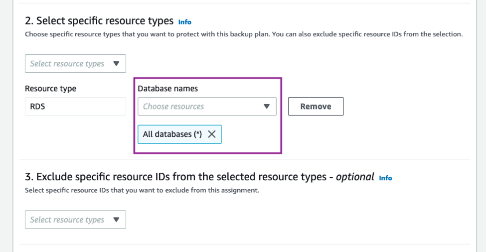 All databases included in default selection