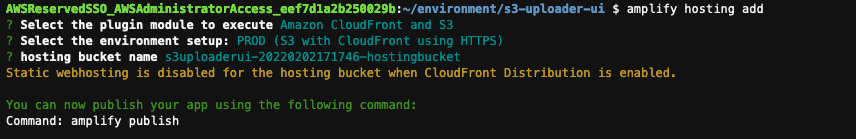 Figure11-Amplify hosting add after answering the questions