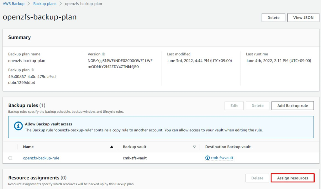 Figure 15: Assign resources selection