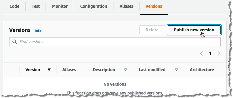 Publish a version of the Amazon CloudFront Lambda@Edge function