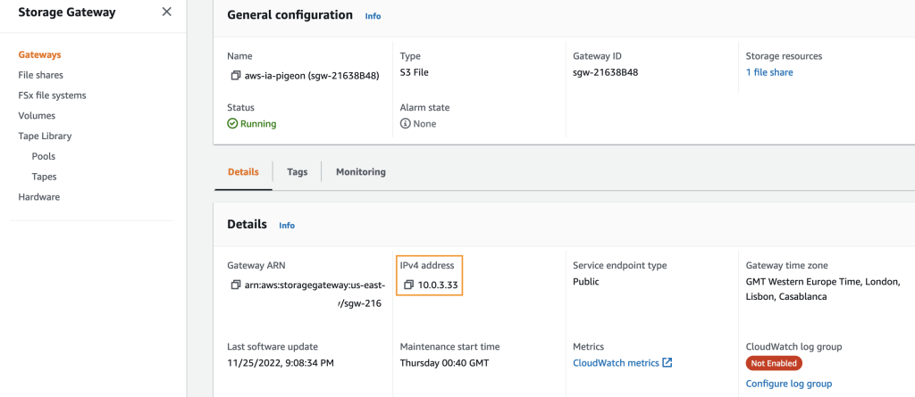 general configuration