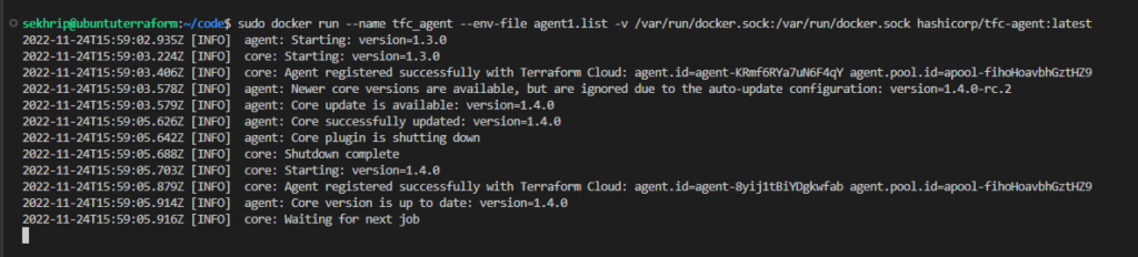create an agent pool and configure your workspaces to use agents.