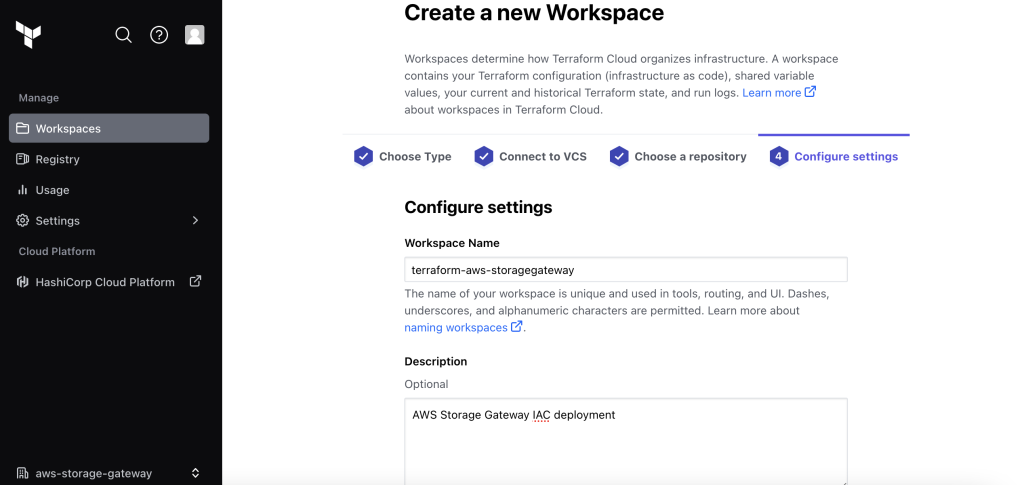 Optional Description that will appear at the top