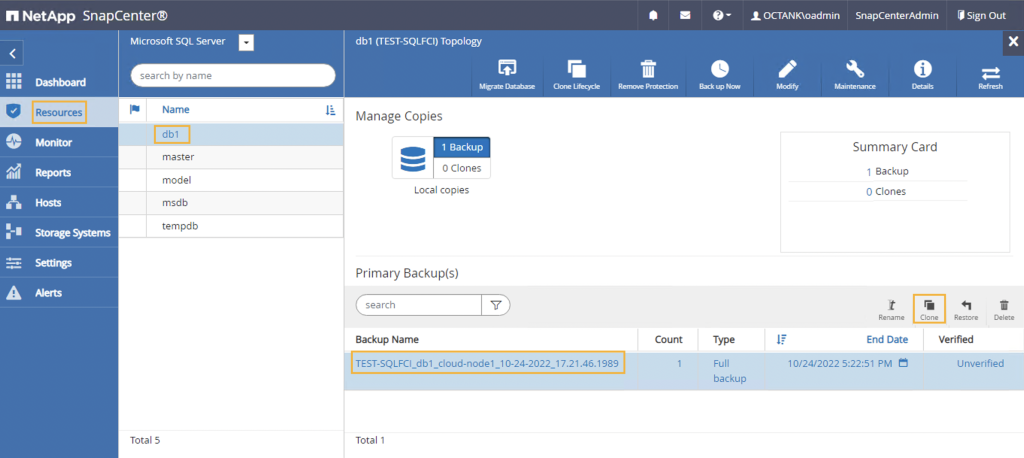 Initiating a new clone