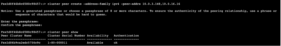 cluster peer show image
