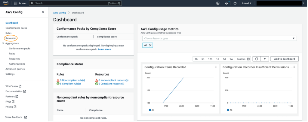 Go to the Event record section and find the bucket policy under “requestParameters”.