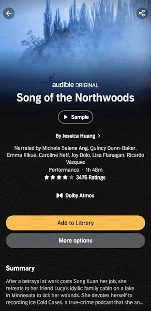 Dolby Atmos on Audible