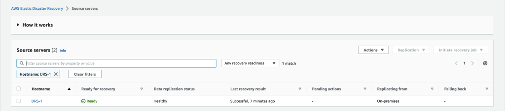 Recovery result successful