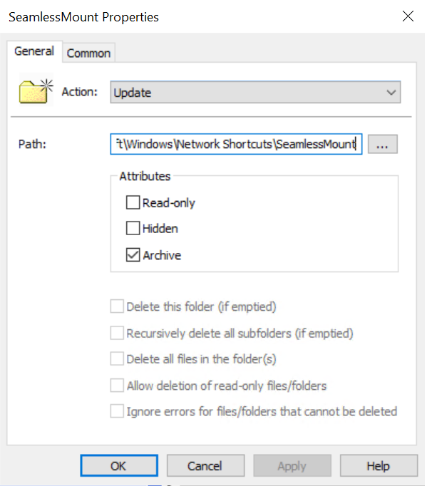 Figure 6. Example of folder creation in GPMC