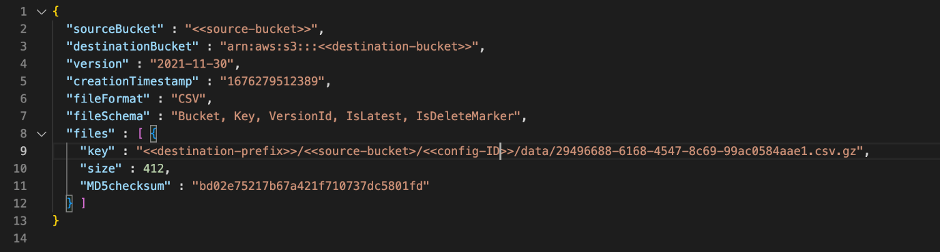 A sample manifest.json file