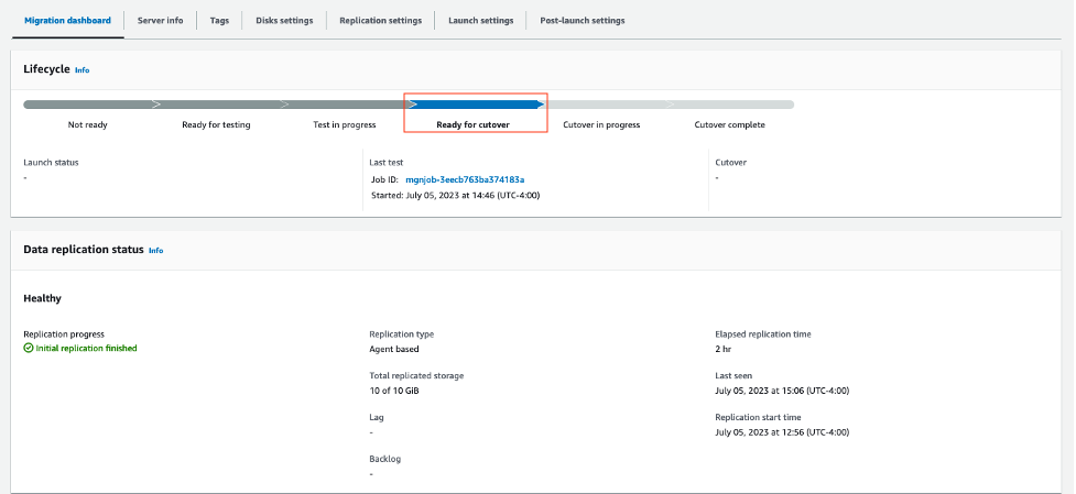 GCP AWS ready for cutover