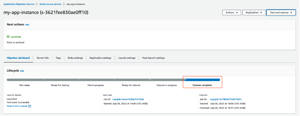 GCP AWS cutover complete