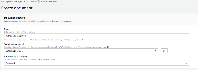Screenshot showing Document details.