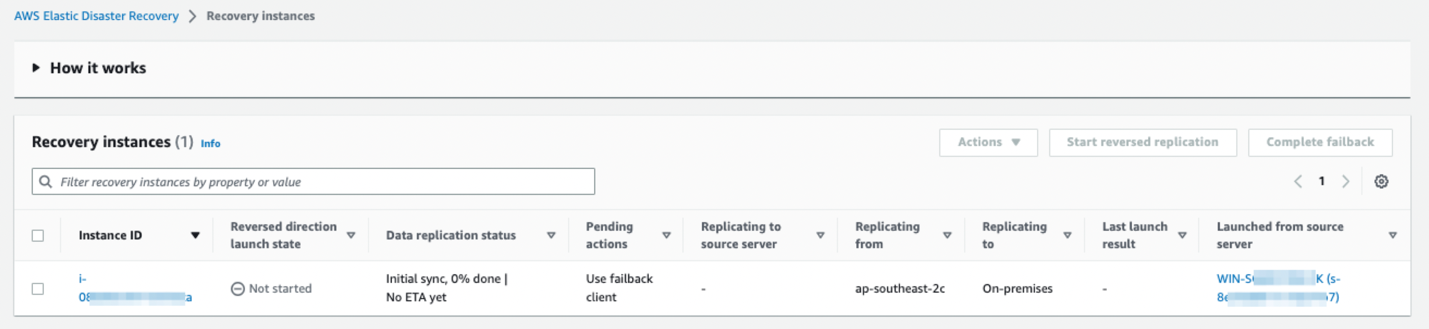 Figure 11 Windows VM recovered instance