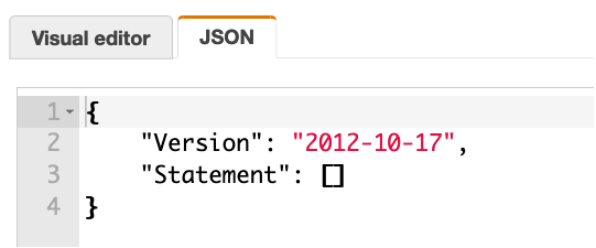JSON tab