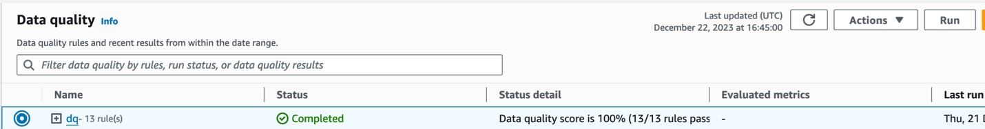 Select Insert rule recommendations and then Run the rules.