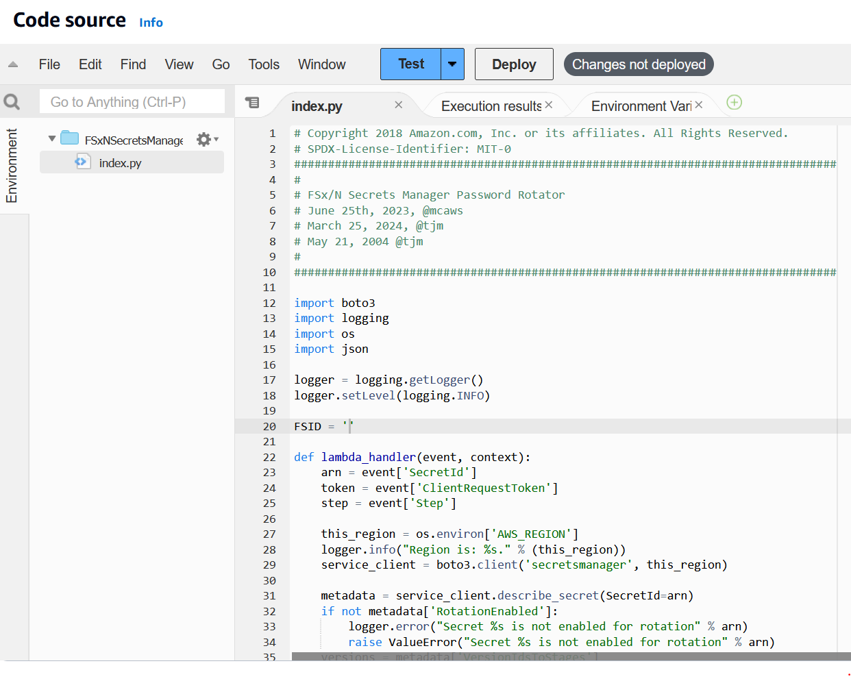 Editing the FSID parameter