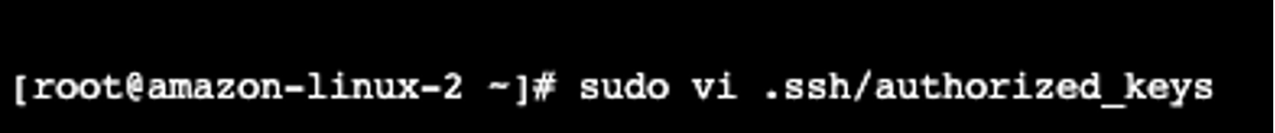Figure 2.14: Showing how to edit the Authorization key file