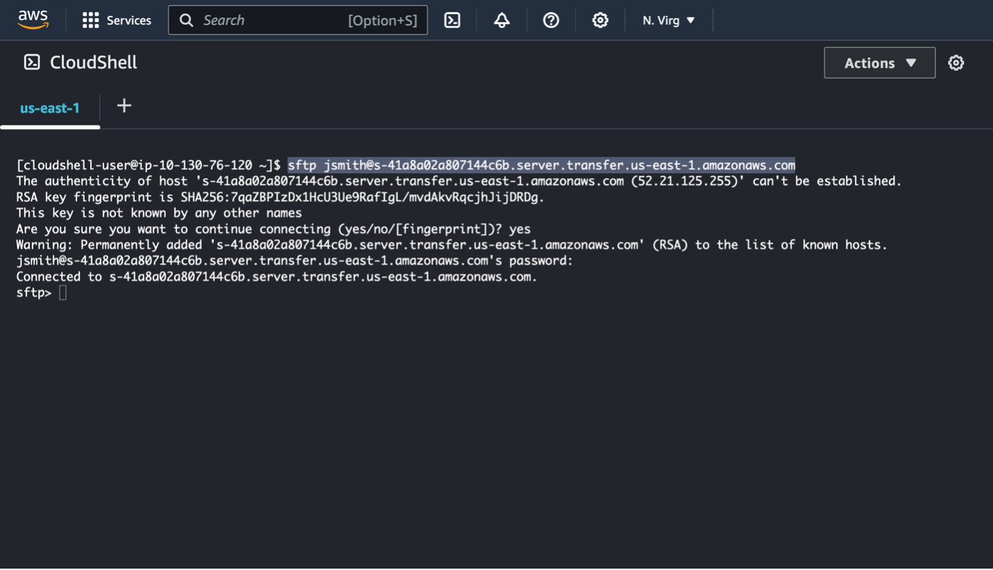 Figure 7: A screenshot of a successful provider testing