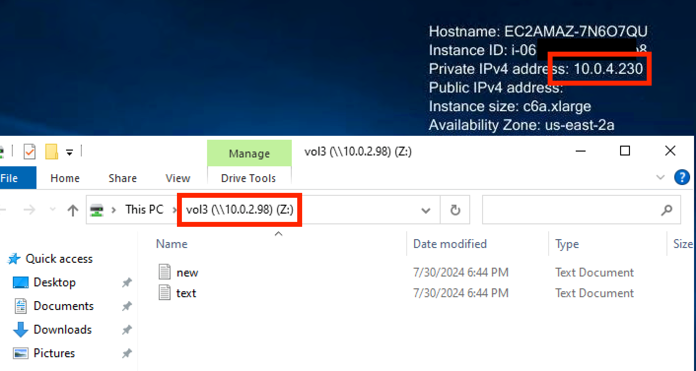 Figure 13: Screenshot showing team three is allowed access over SBM for access to their volumes