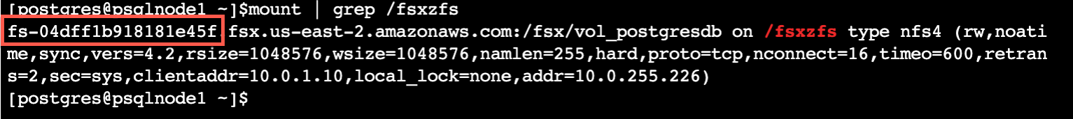 Figure 7: File system ID from mount directory