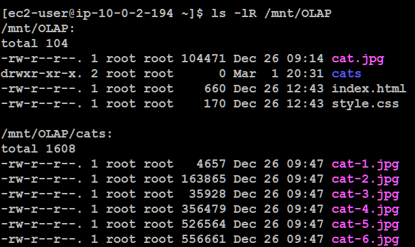 Listing the S3 Object Lambda Access Point using Mountpoint for Amazon S3
