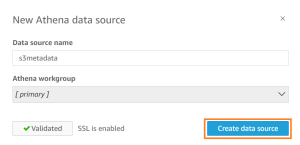 Create Athena data source
