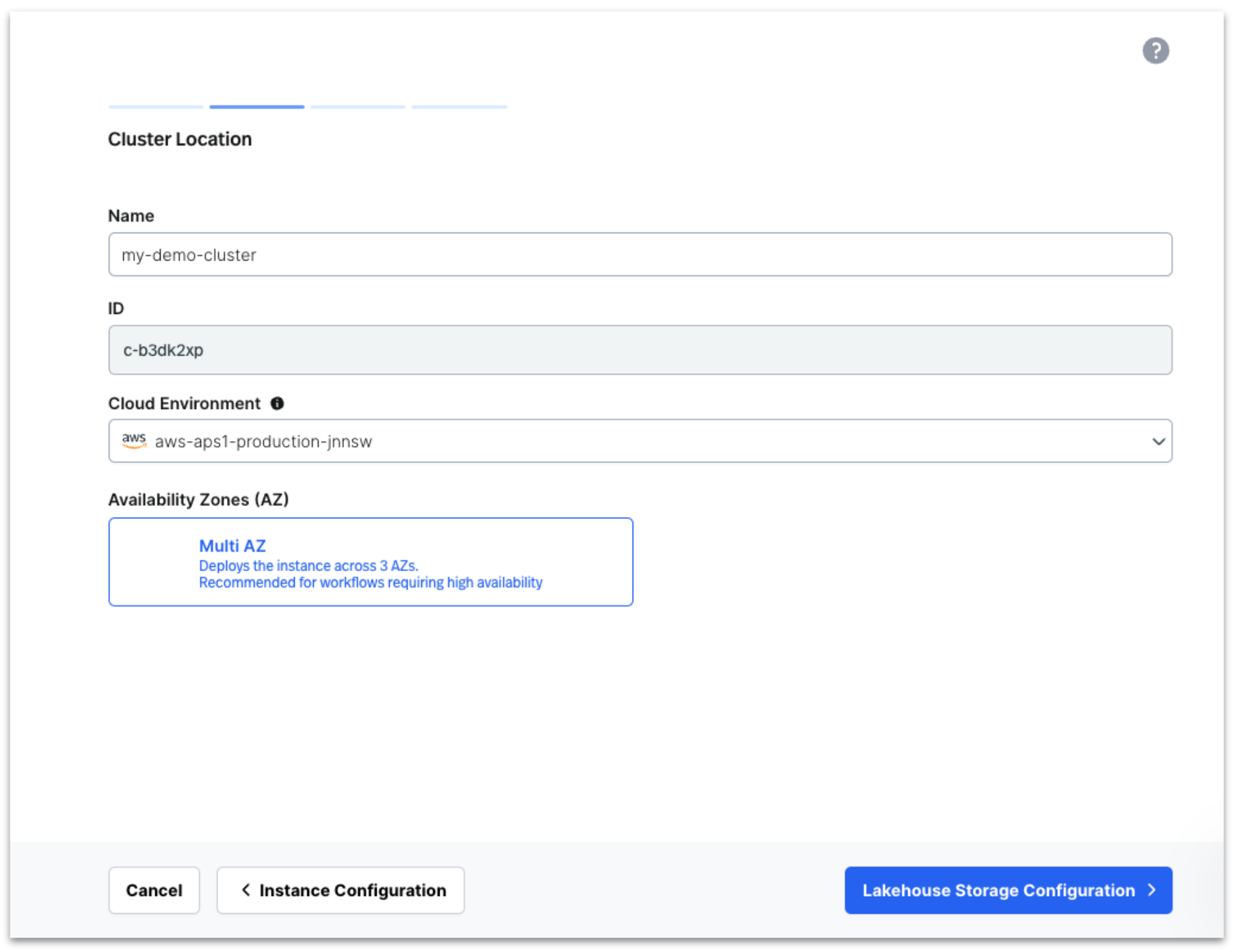 Figure 7_Image showcasing StreamNative Cloud instance cluster location