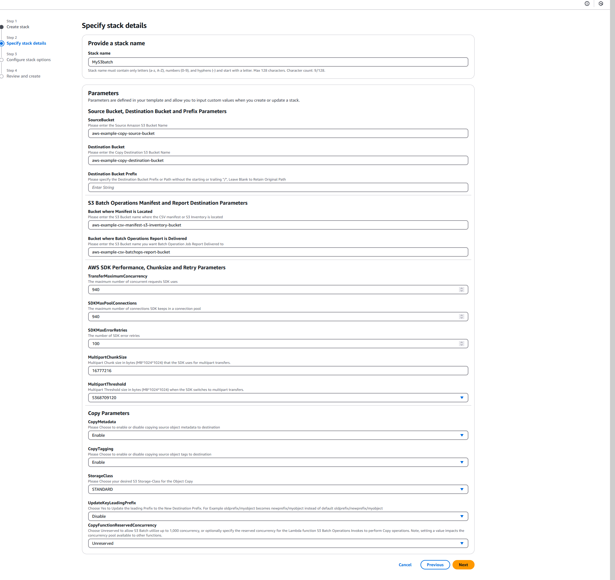 Configuring your AWS-CloudFormation template to set up AWS Lambda function and IAM role for S3 Batch Operations job