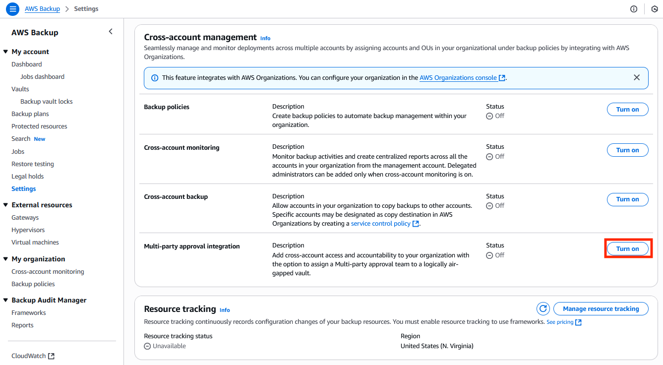 Figure 2- Enable Multi-party approval integration
